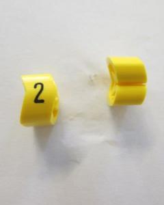 Cable noticeable clip 3-6 yellow/black 2   diameter 8-16mm